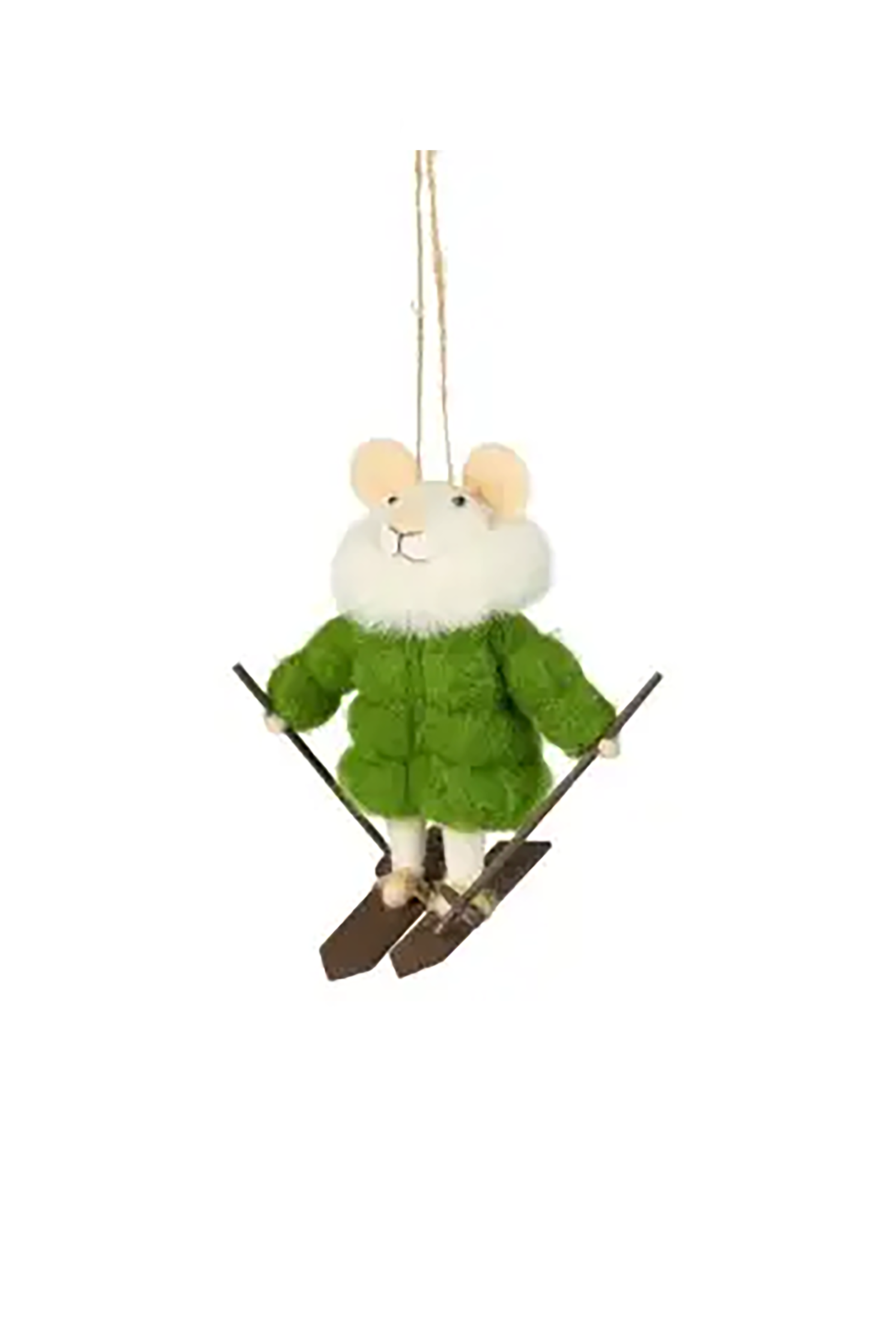 Felt Ski Mouse Ornament
