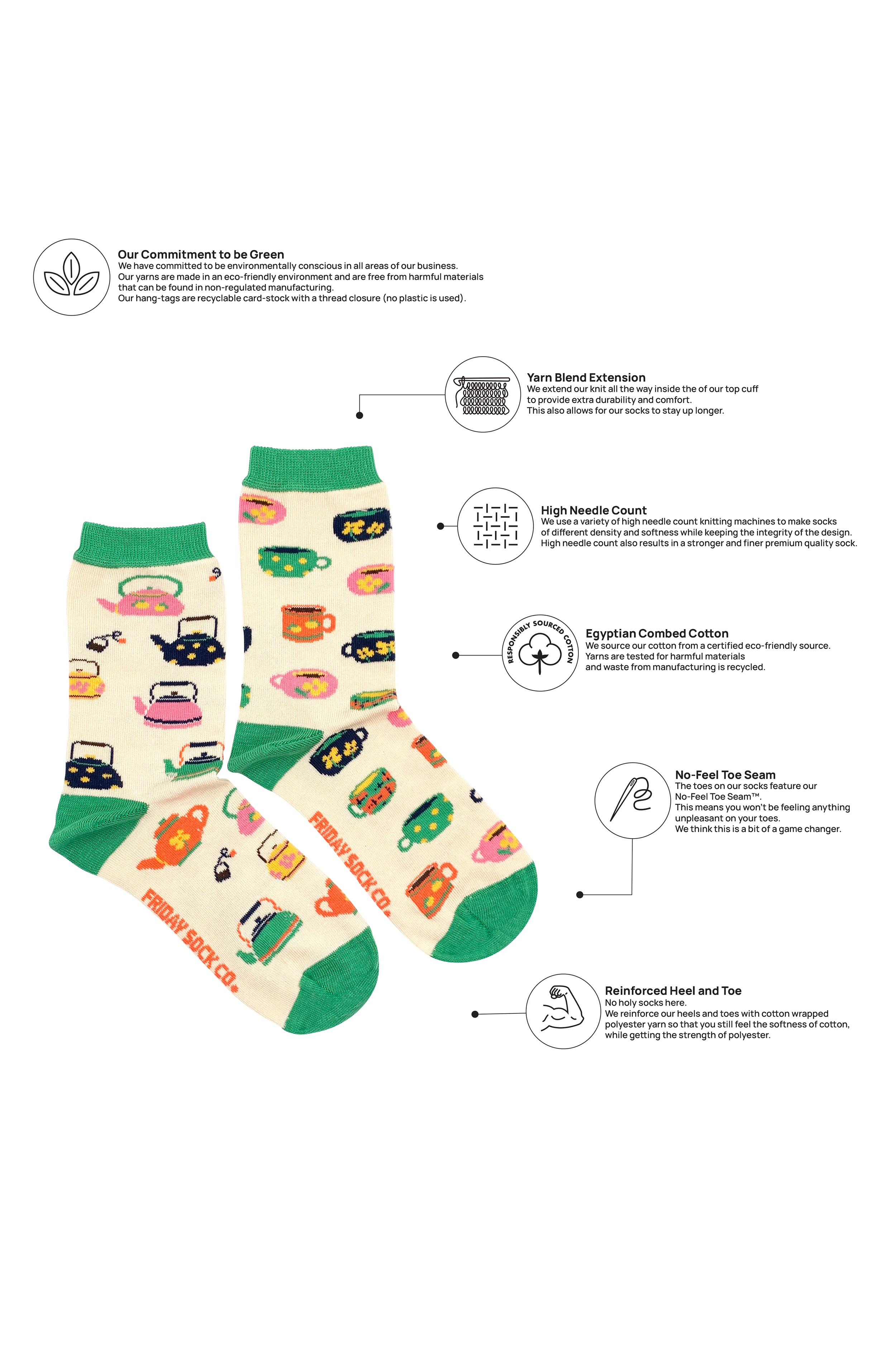 Women's Tea Kettle Socks