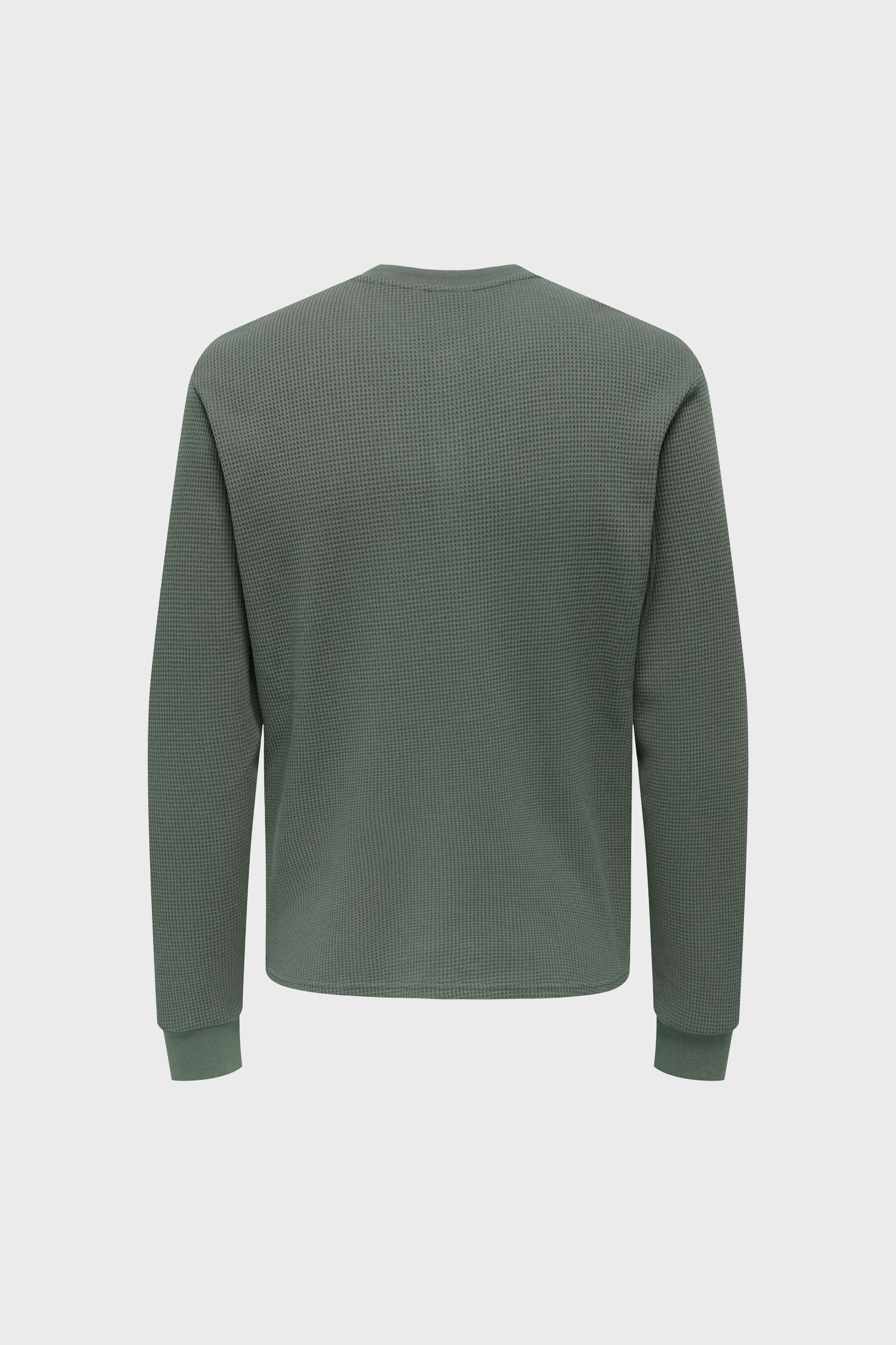 Tobie LS Henley in Castor Grey