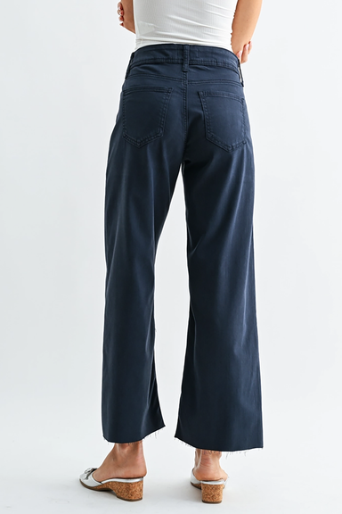 Twill Utility Wide Leg in Navy - Philistine