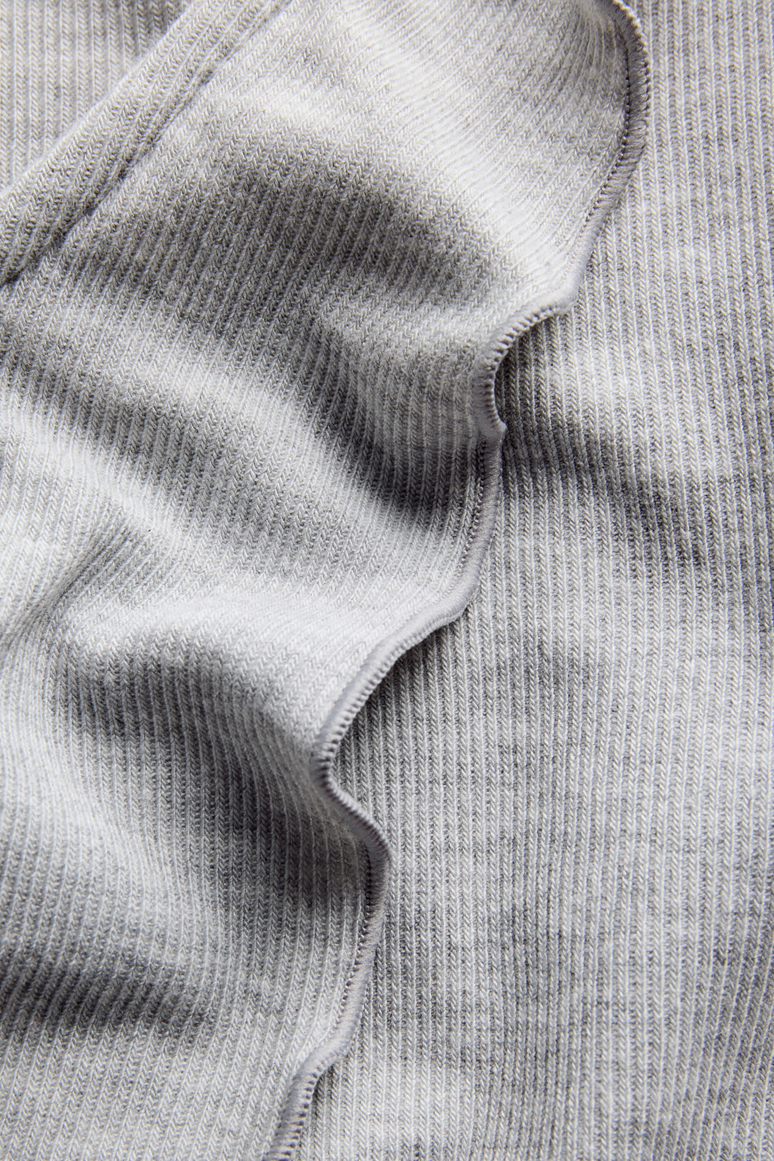 Uma L/S Bow Top in Light Grey Melange