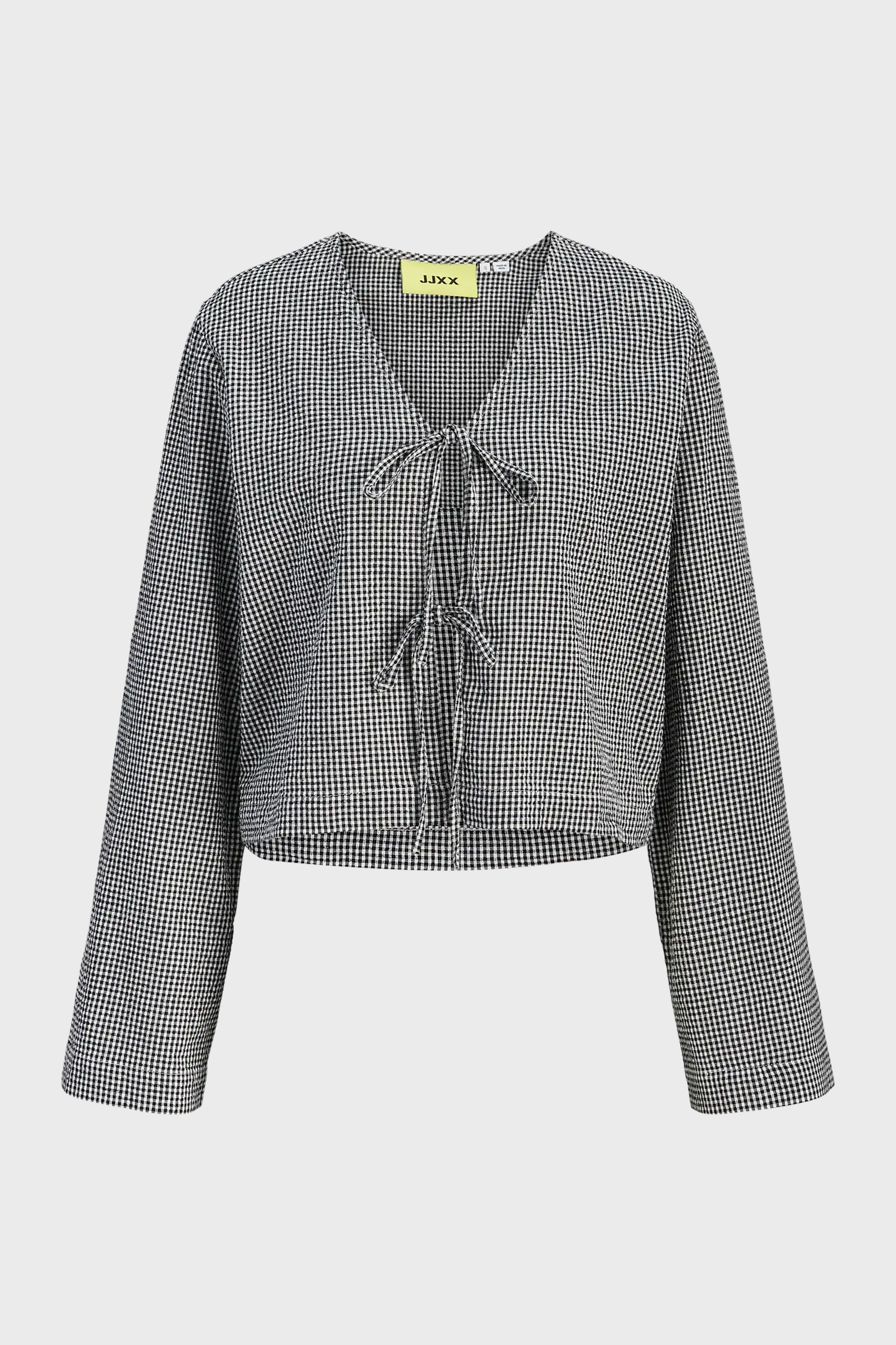 Zoe Seersucker LS Tie Shirt