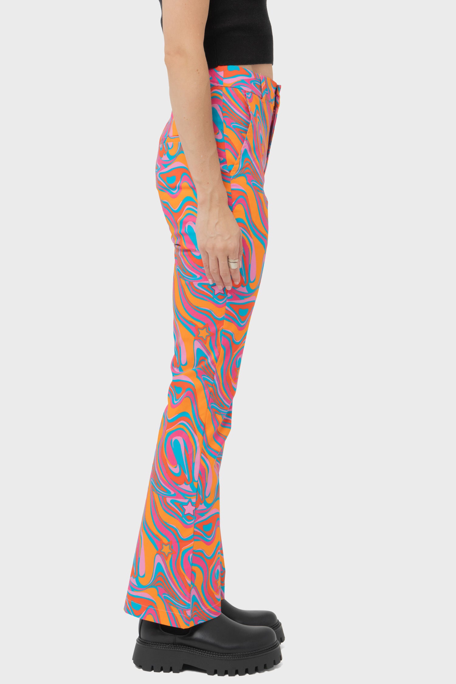 Women's Another Girl Cynthia Starr Swirl Print Flares