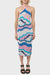 Women's Another Girl Psychedelic Intarsia Halter Midi Dress