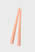 Beeswax Taper Candle in Peach