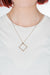 Brass Square Necklace - Philistine