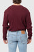 Men's Brixton Reserve Thermal L/S Tee in Mahogany