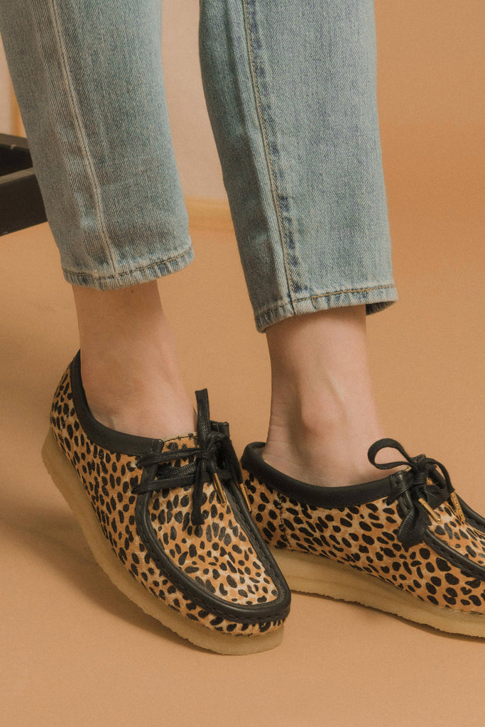 靴 CLARKS Wallabee Leopard 27cm Clarks | Clarks Wallabee-Leopard Print | Boots