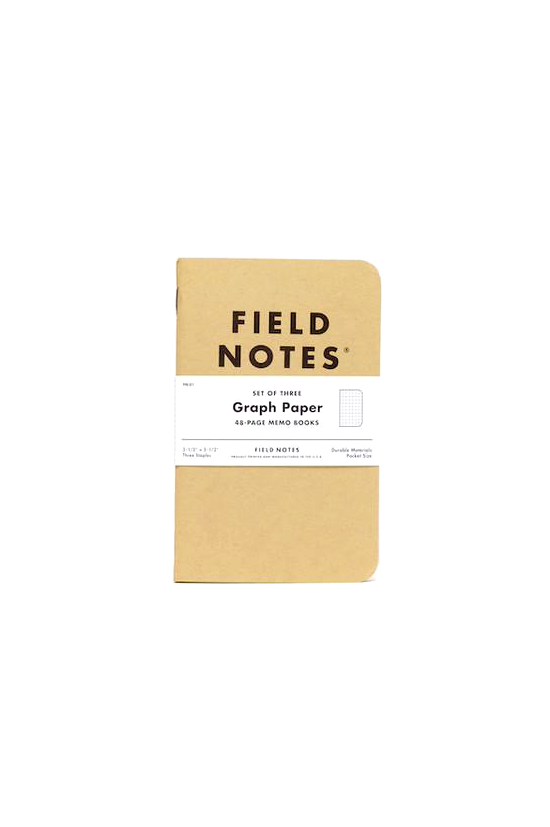 Field Notes Original Kraft Graph Paper 3 Pack — Philistine