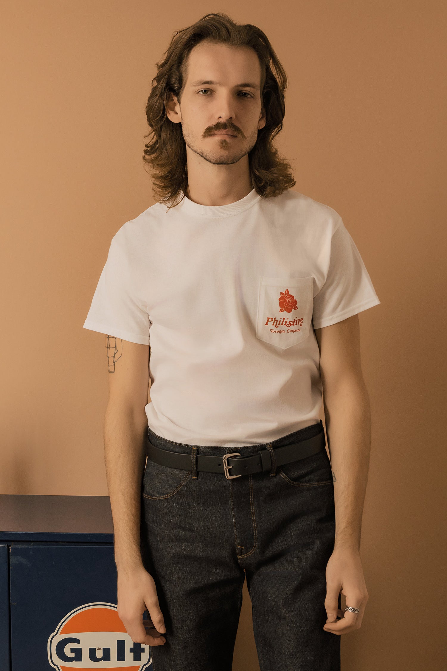 Unisex Rose Pocket Tee