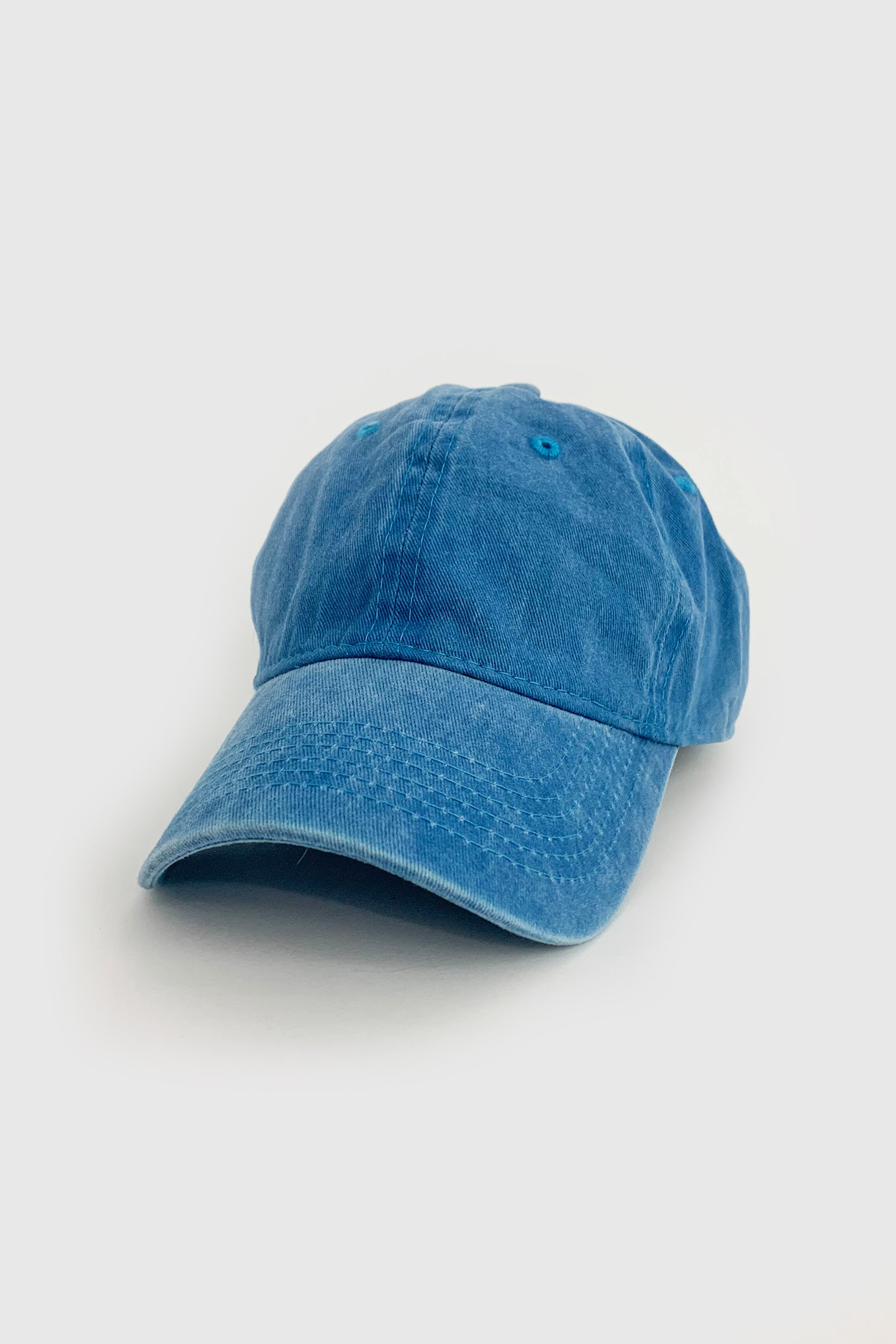 Pigment Dyed Baseball Hat in Dark Teal