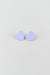 Philistine Printed Heart Stud Earrings in Periwinkle