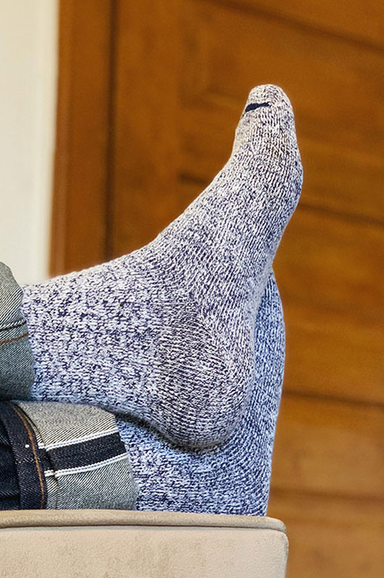 Red Wing Heritage Cotton Ragg Crew Sock in Blue