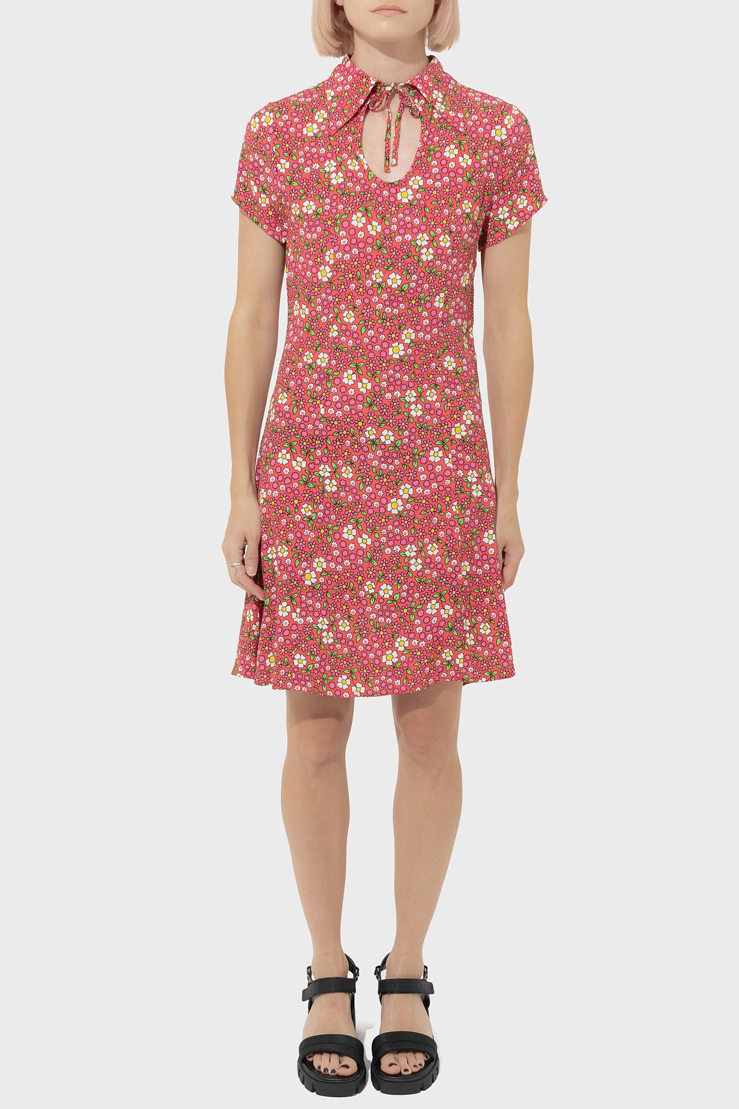 Women's Rollas Kelly Candy Floral Dress in Watermelon