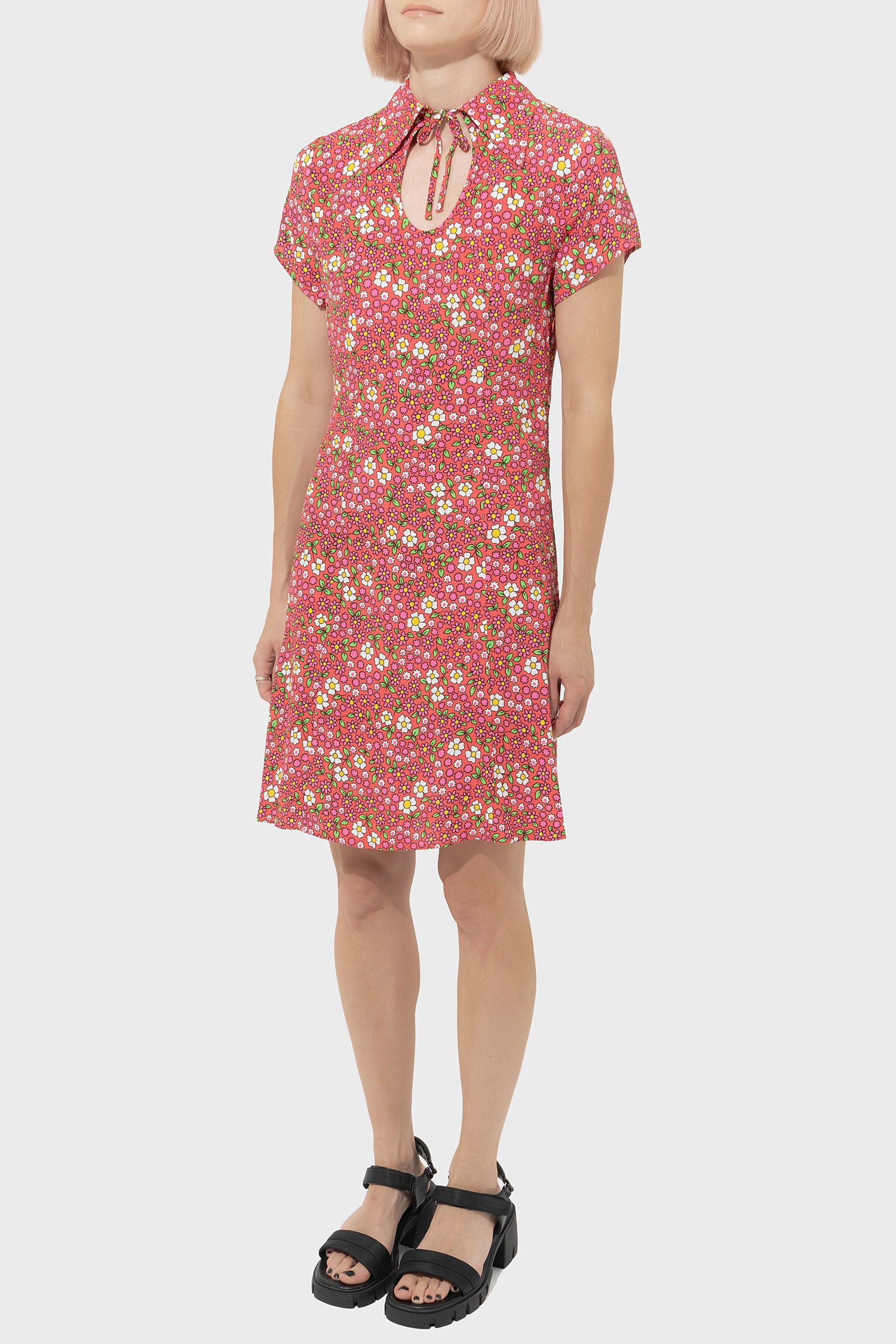 Women's Rollas Kelly Candy Floral Dress in Watermelon