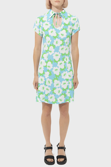 Women's Rollas Kelly Datura Floral Dress in Bluebird