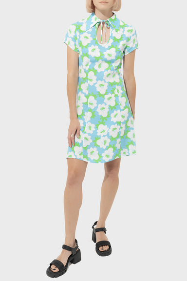 Women's Rollas Kelly Datura Floral Dress in Bluebird