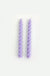 Twisted Taper Candle in Lavender