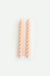 Twisted Taper Candle in Peach