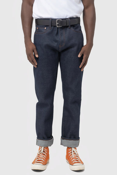 Men's Unbranded 21oz Tapered Fit Selvedge Denim in Indigo