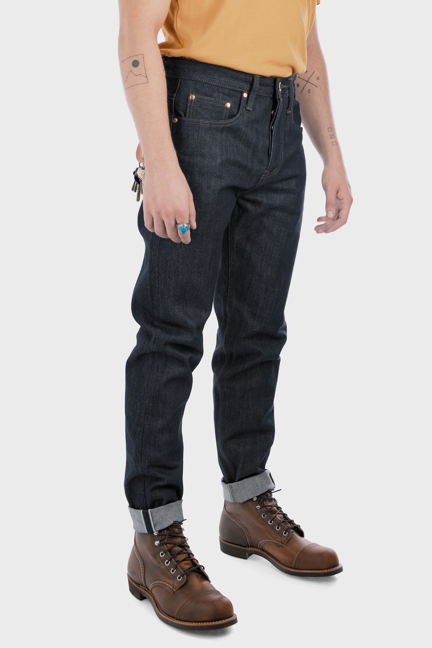 Unbranded Relaxed Tapered Fit in Indigo - Philistine