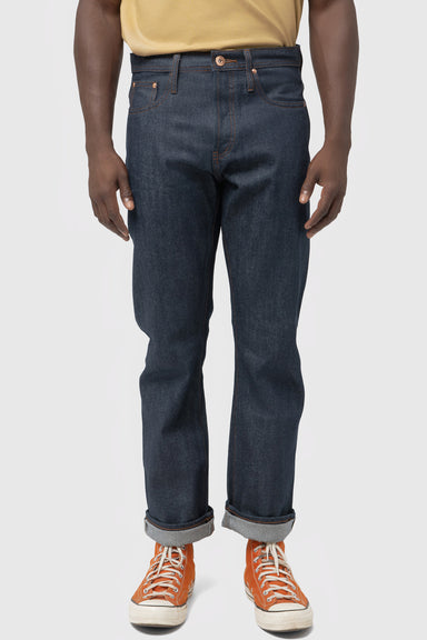 Men's Unbranded Straight Fit Selvedge Jean in Indigo