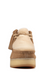 Women's Clarks Originals Wallabee Wedge in Light Tan Suede