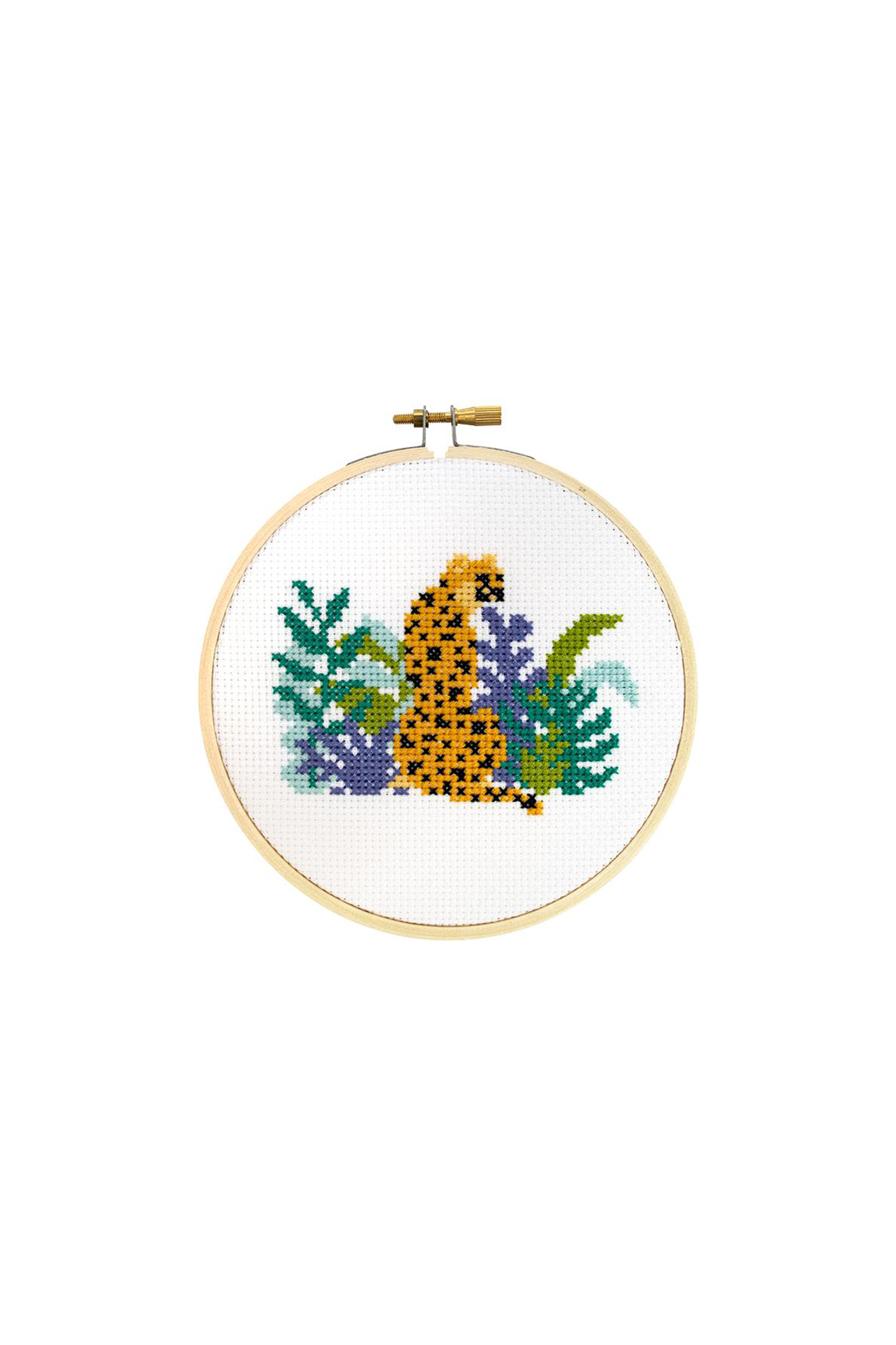 Cheetah DIY Cross Stitch Kit