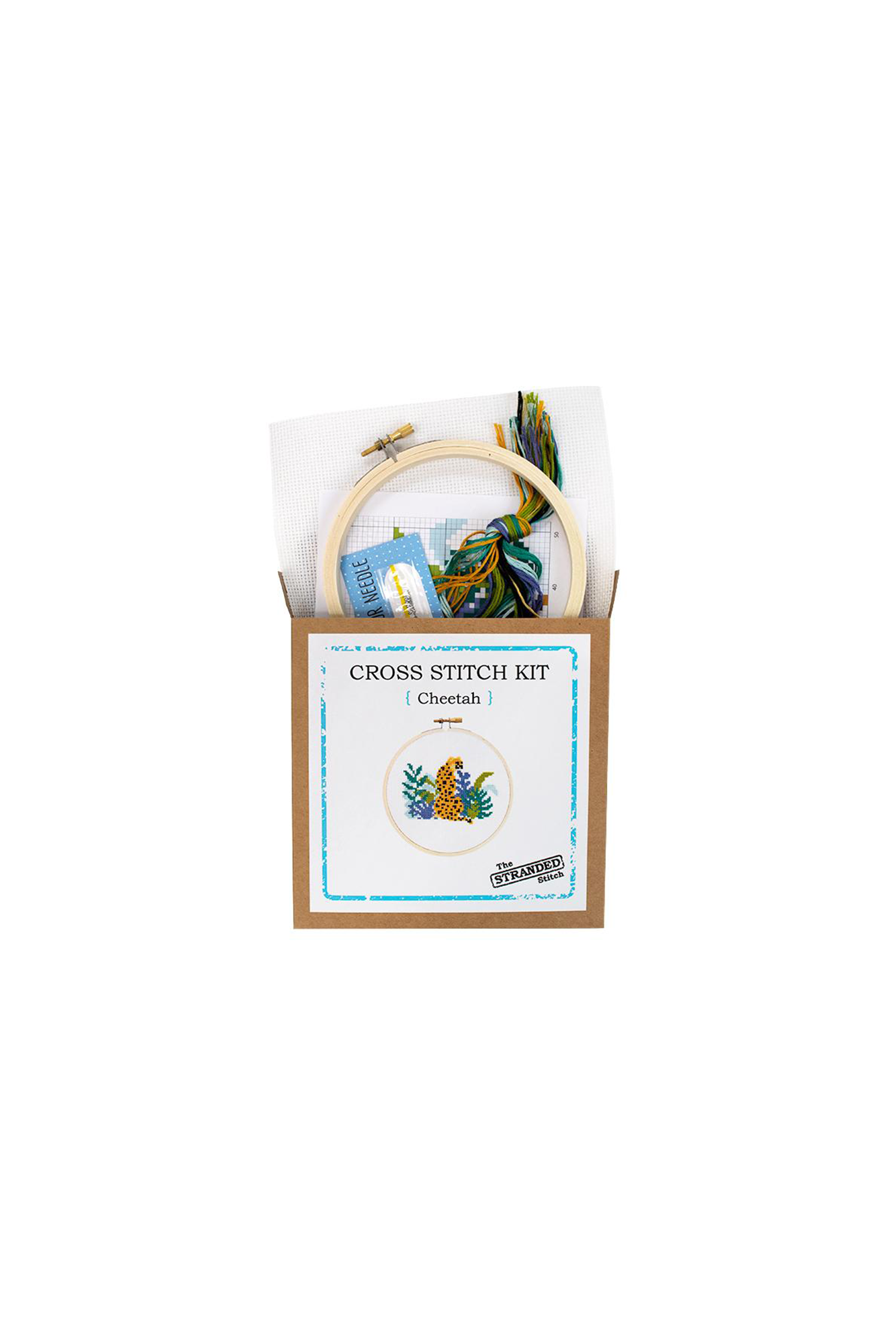 Cheetah DIY Cross Stitch Kit
