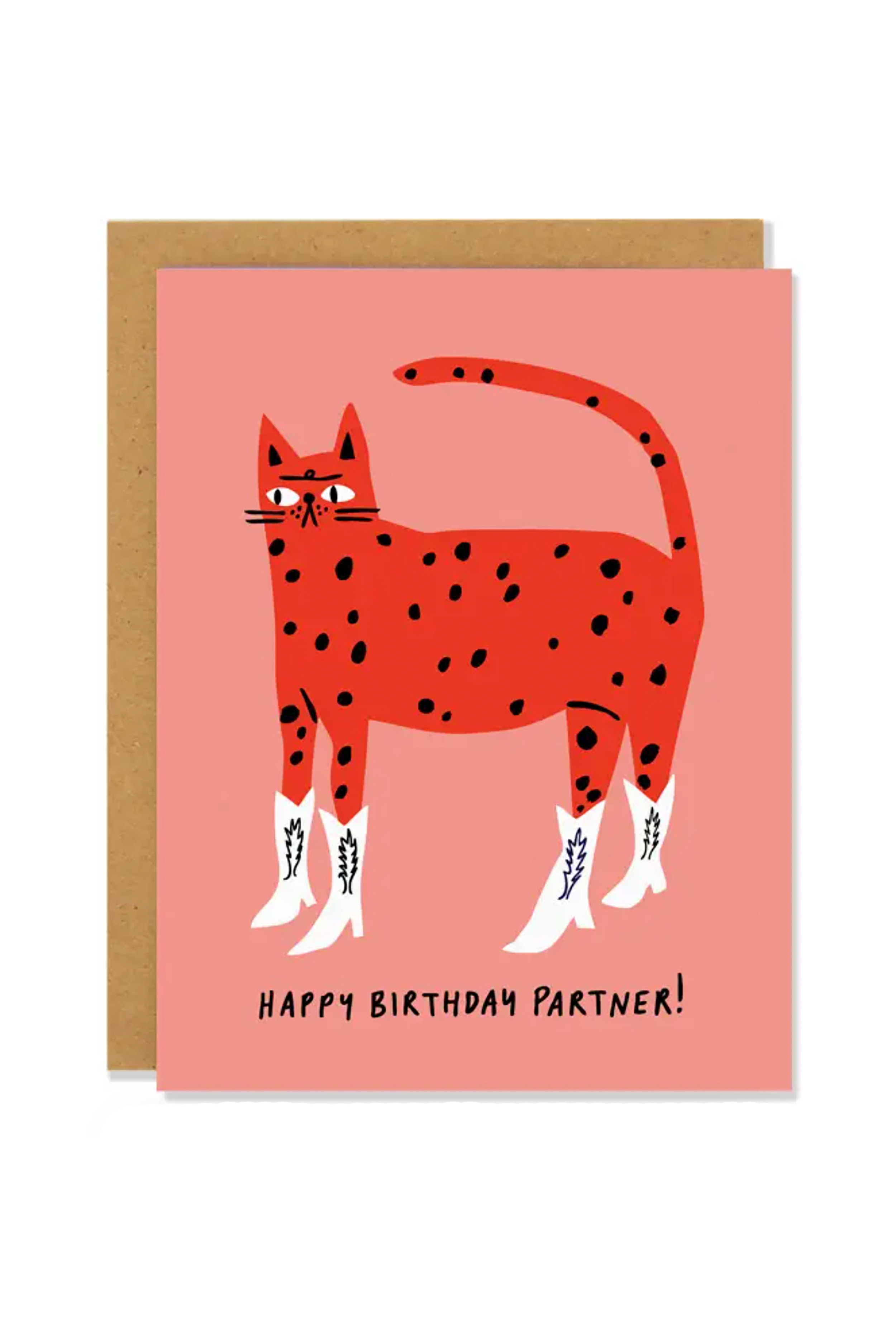 Cowboy Kitty Birthday Card