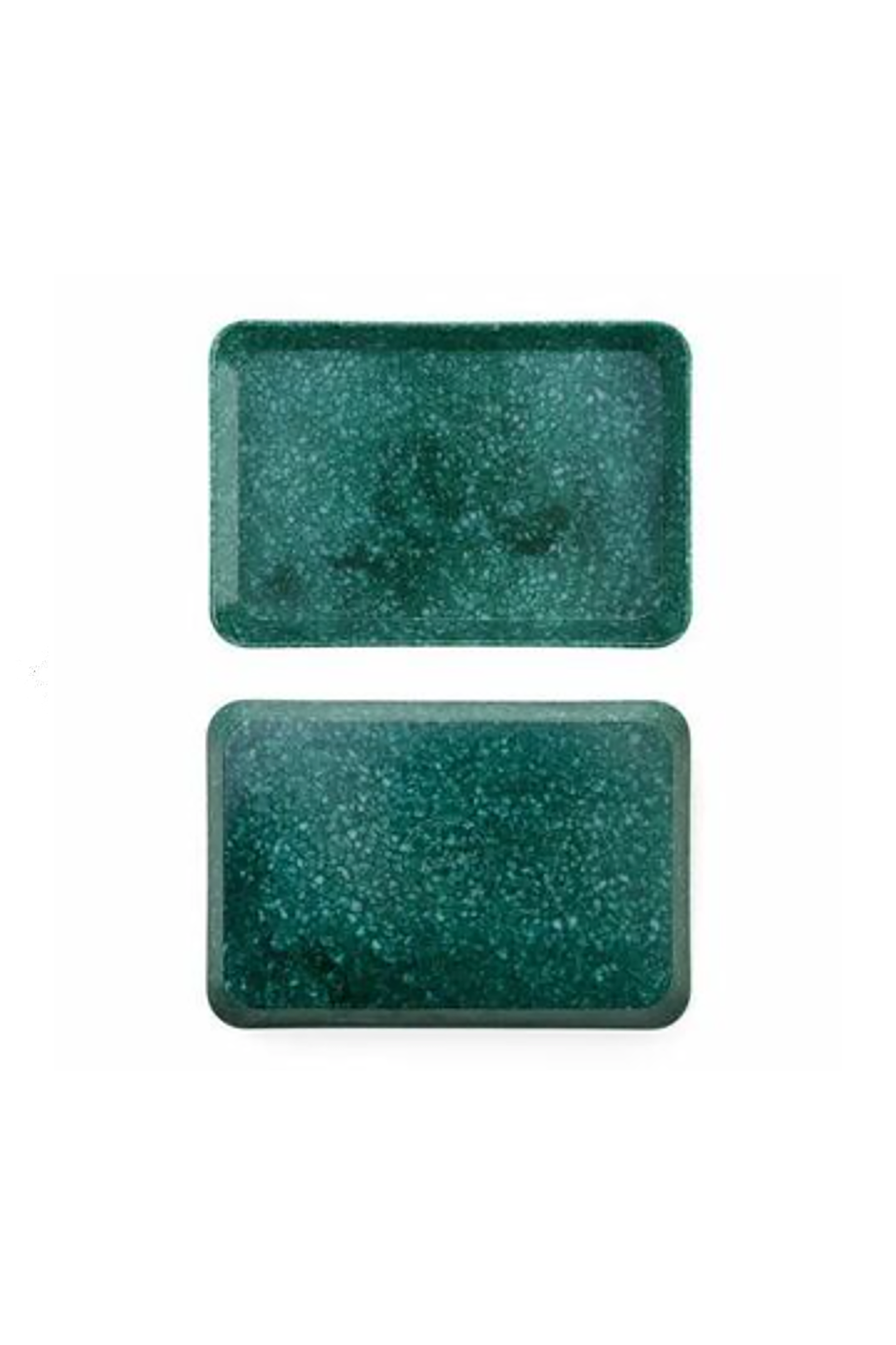 Marble Desk Tray in Dark Green