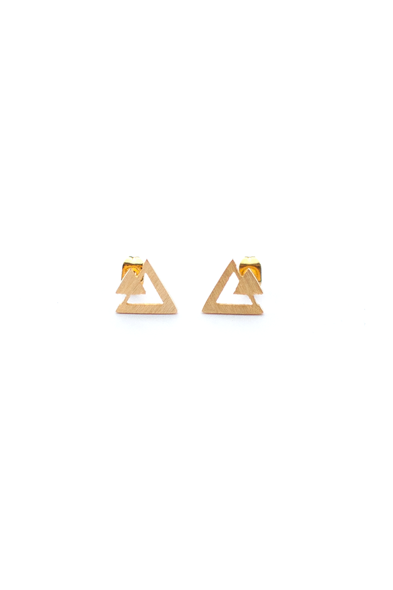 Open Triangle Stud Earring - Philistine