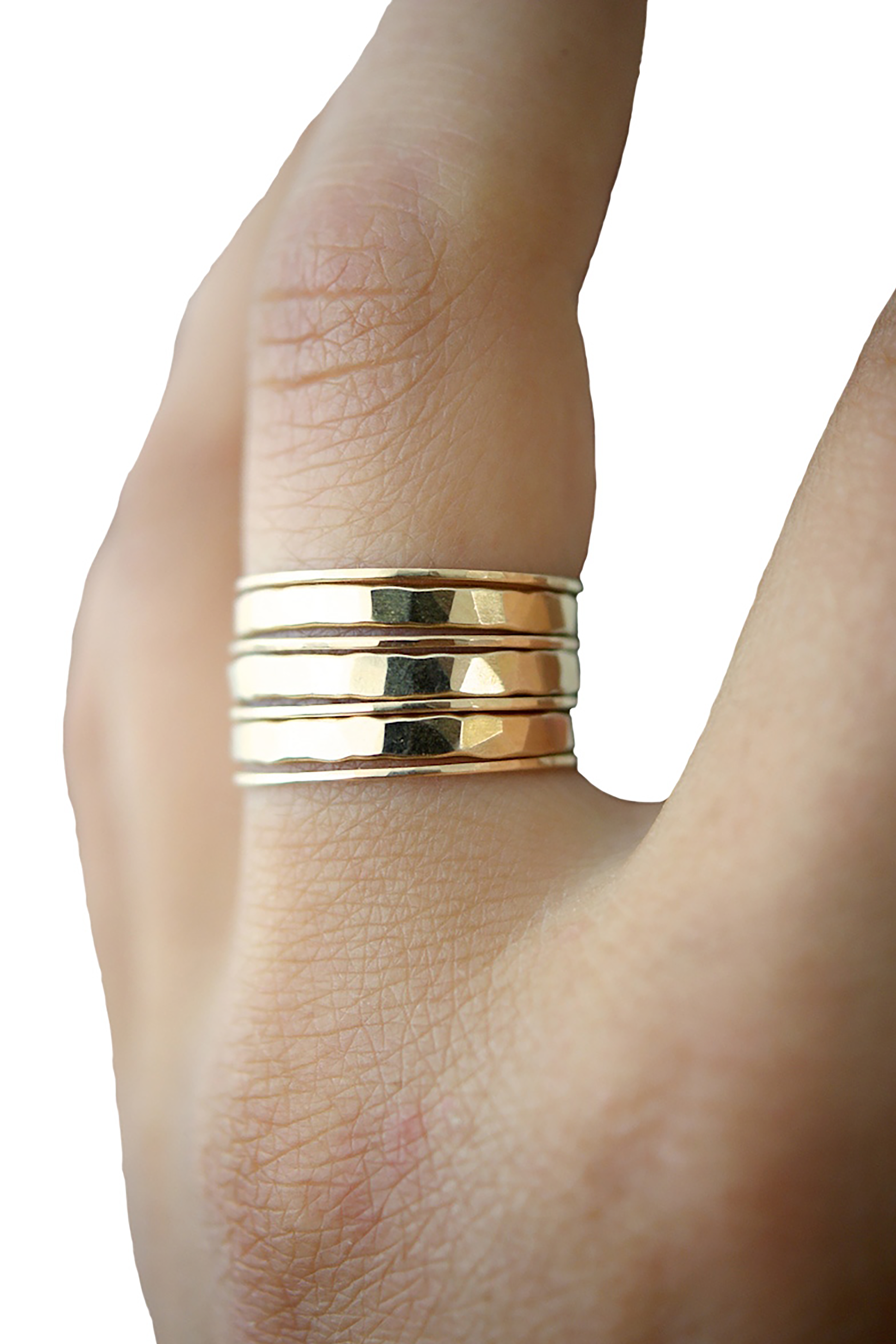 Extra Thick Stacker in Gold
