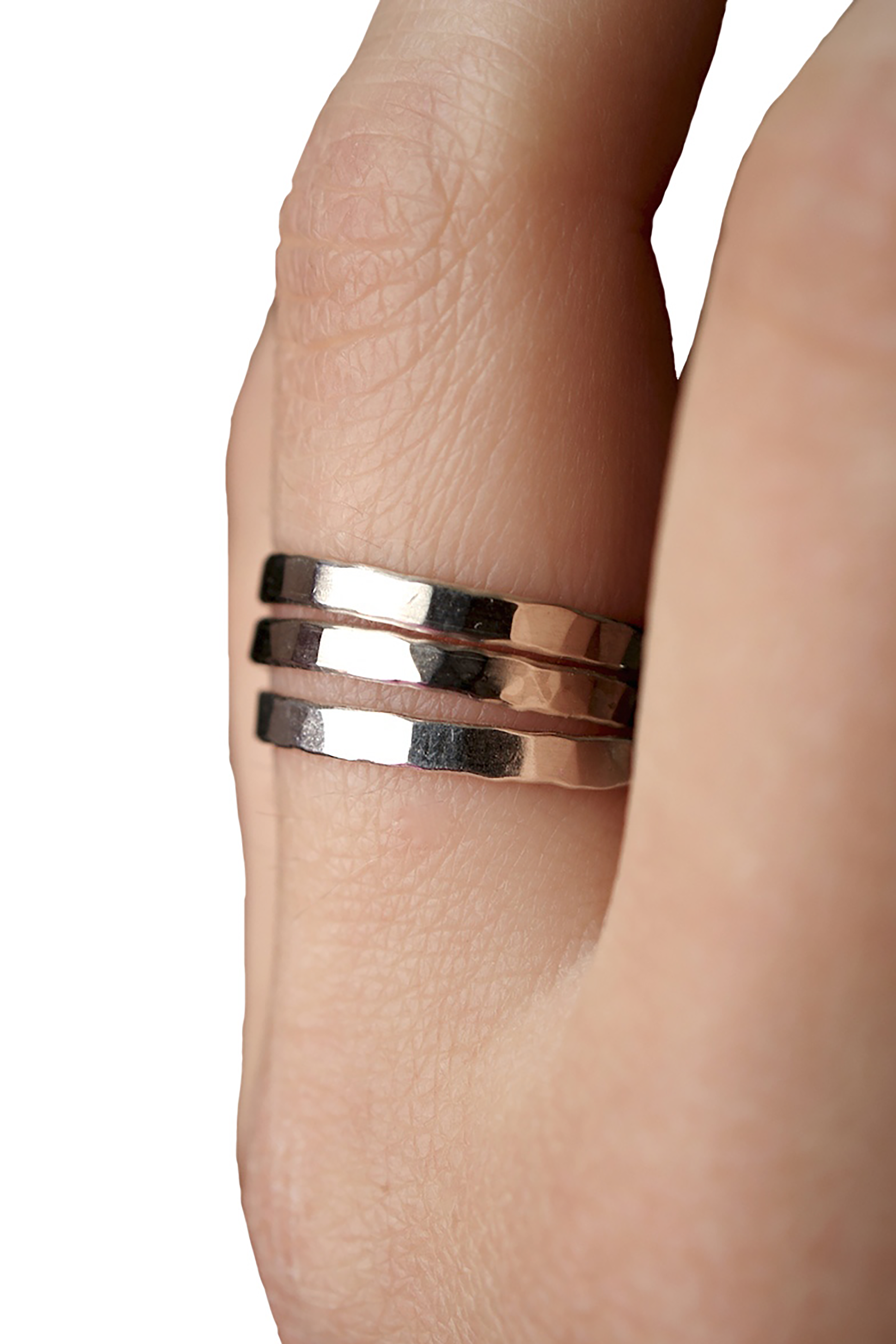Extra Thick Stacker in Silver