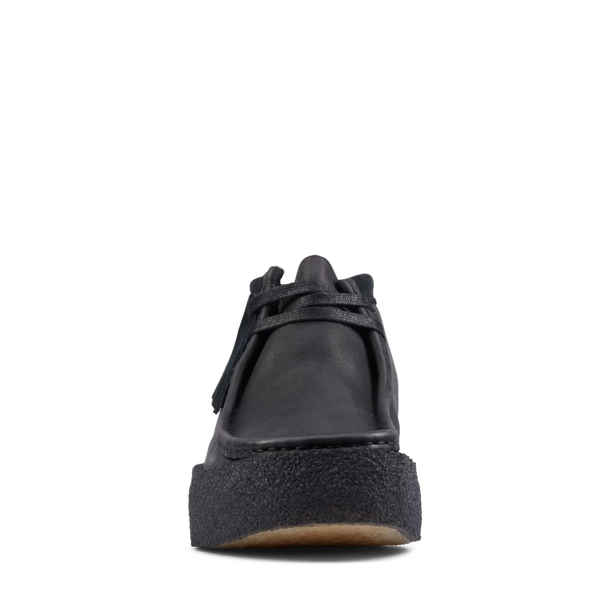 Women's Clarks Originals Wallabee Cup Boot in Black Leather